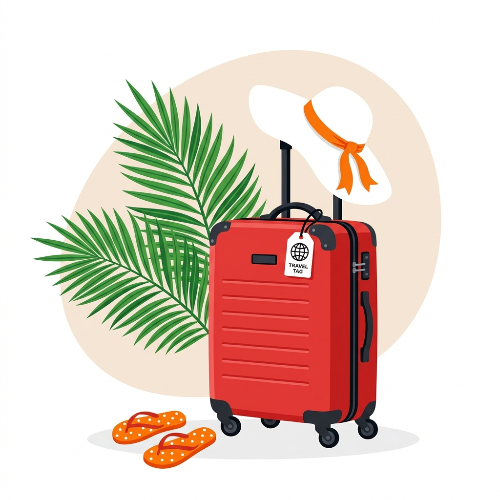 Travel Suitcase Illustration